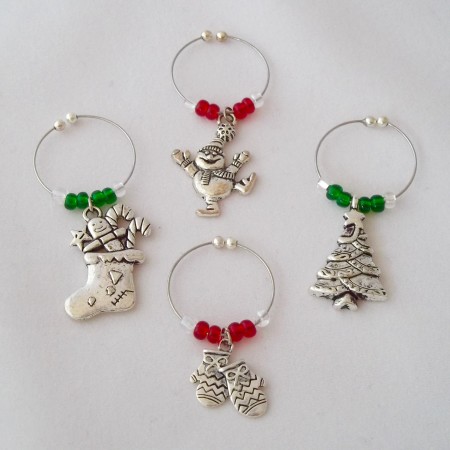 christmas wine glass charms for the holidays 101 wine street christmas charms